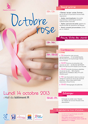 Affiche HCL Octobre rose 2013